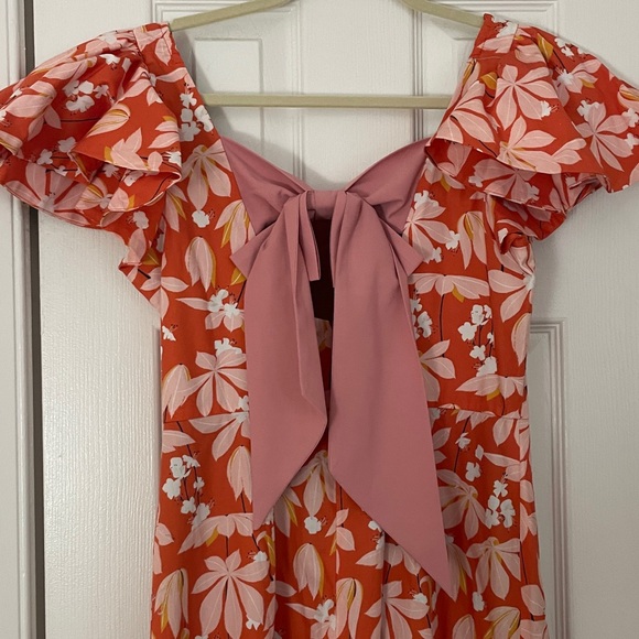 Sachin + Babi Orange Floral Dress - Picture 3 of 9